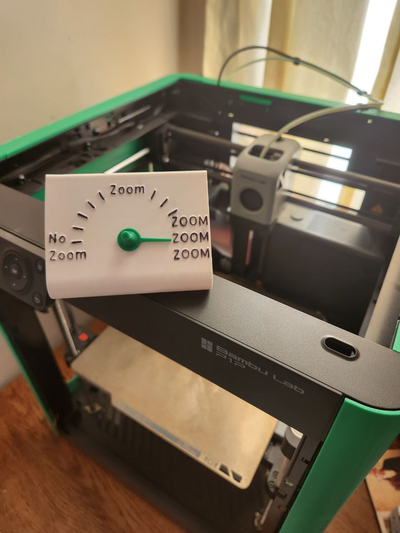 printer speed gauge zoom by henrycwagner09 art signs & logos sign p1p fun simple 3d print model - Mito3D