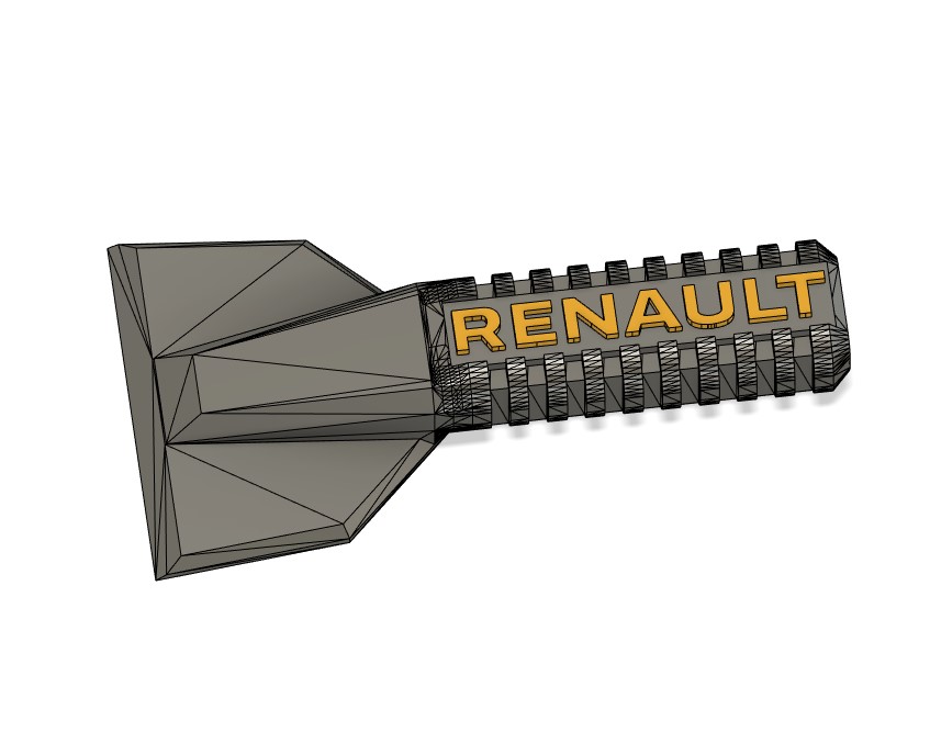 renault pare brise grattoir remixé by soukup273 loisir diy véhicules logo glace hiver grattoir renaultzoe renaultmegane renaultscénic renaulttwingo 3D print model - Mito3D