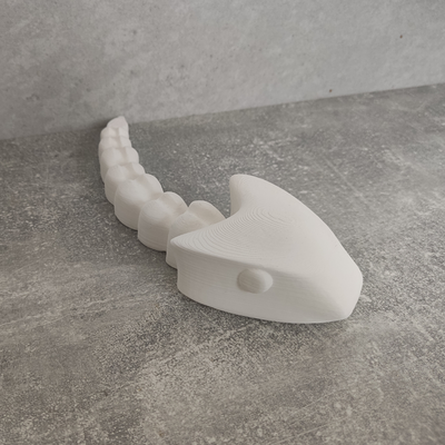 şirin tarih öncesi flexi snake by baskımydesign oyuncaklar oyunlar esnek yılan oyuncak 3d print model - Mito3D