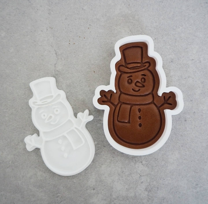 boneco neve biscoito cortador by imprimir design casa modelos natal 3d print model - Mito3D