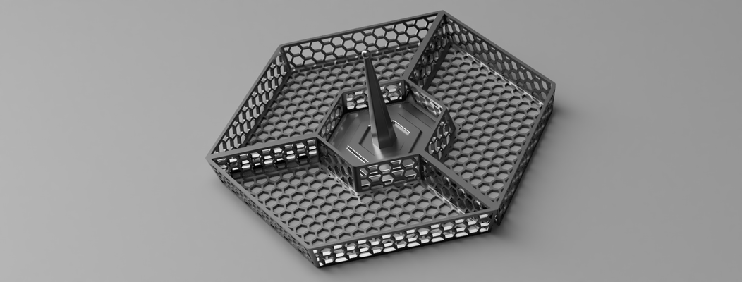 équilibre jeu nidification hexadécimal paniers by sparq jouets jeux planche 3d print model - Mito3D