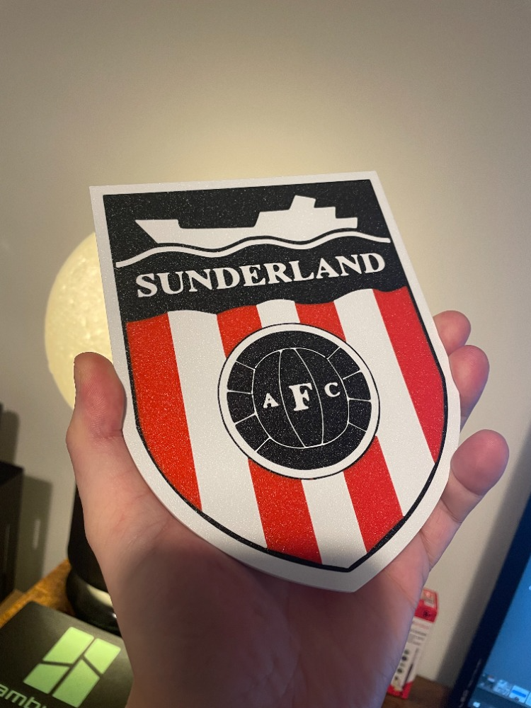 sunderland seguro distintivo 1991 1997 by andywhawes arte sinais logotipos futebol 3D print model - Mito3D