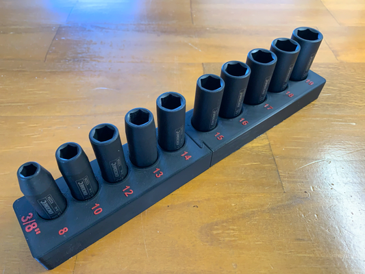 3 8in metric deep socket tray by wiseone tools hand 3d print model - Mito3D