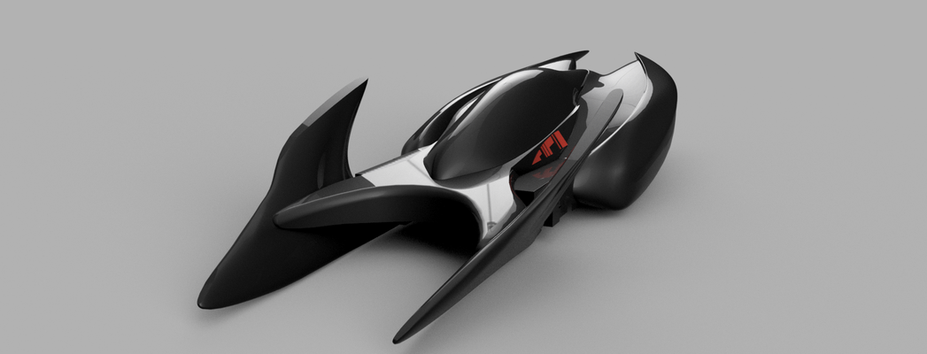 allá batimóvil by digitallyforgeddesigns pasatiempo bricolaje diy vehiculos volador aeronave vehículo 3d print model - Mito3D