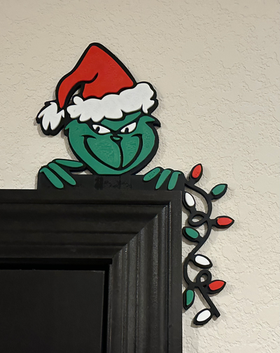 grinch luzes porta canto by mikehurst81 casa decoração natal 3d print model - Mito3D