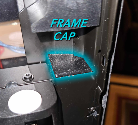 frame cap - plug hole camera by ocular dynamic 3d printer parts cover bambulab bambu lab p1p p1s x1c 3d print model - Mito3D