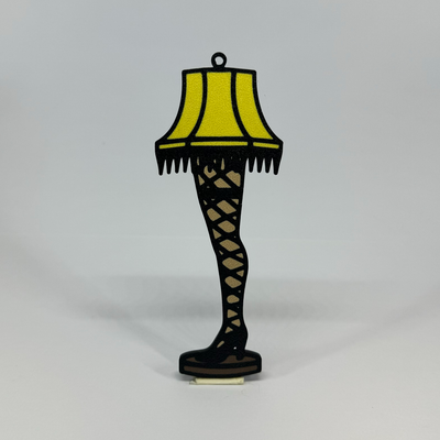 leg lamp ornament by downsbdld household decor a christmas story holiday major award 3d print model - Mito3D