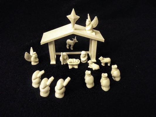 supports natividade conjunto by maxilupa casa decoração presépio betlem maria bebê jesus joseph 3d print model - Mito3D