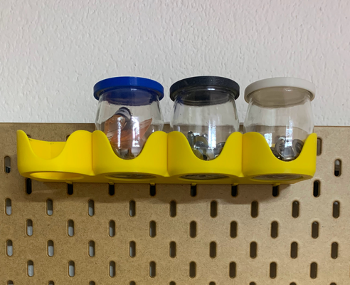 şişe küçük tencere sahipleri ikea skadis yeniden karıştırılmış by j r m ev halkı modeller binmek pegboard 3d print model - Mito3D