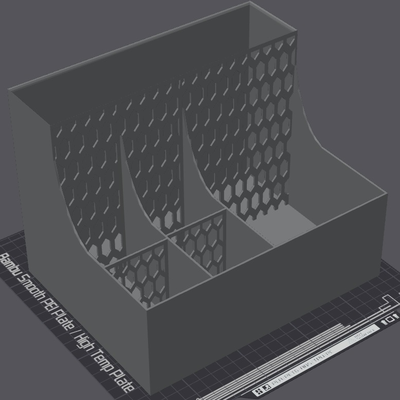 semplice scrivania organizzatore si adatta dina4 carta by alexander feldhaus utensili organizzatori 3d print model - Mito3D