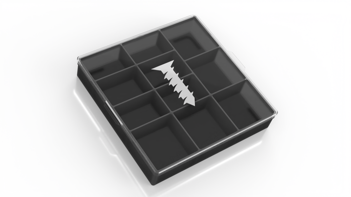 screw storage box by iiitk tools 3d print model - Mito3D