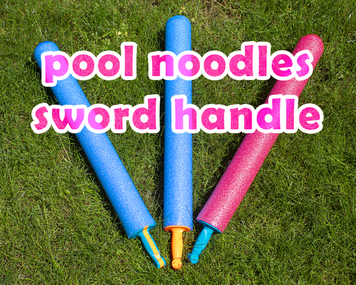 sword handle pool noodles by martin kozak toys & games outdoor noodle fun toy kids summer 3d print model - Mito3D