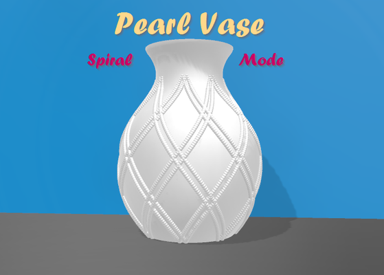 perla vaso moderno design by bam generativo 3d modello my vasemode spirale modalità fiore pentola 3d print model - Mito3D