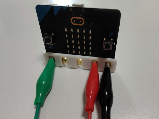 microbit alligator clip guide remixed by jimtng hobby & diy electronics 3d print model - Mito3D