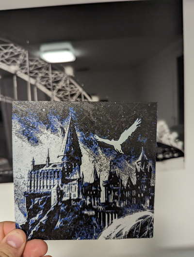 harry potter hogwarts by papa emeritus iv art 2d hp book castle hue forge layer change height painting 3d print model - Mito3D