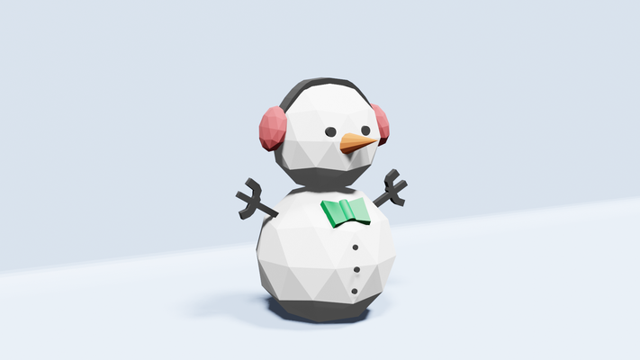 happy snowman - christmas set by replayworks household festivities 2023 decor character party decoration 3d print model - Mito3D