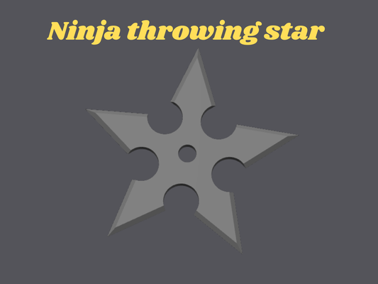 ninja lancement étoile by landvoit art modèles jouet gamins jouer gagner 3d print model - Mito3D