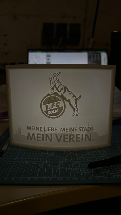 fc ln verein litho by auro2k hobby diy sport draußen fußball koeln koln lithophan 3d print model - Mito3D