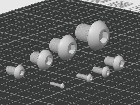 m2 to m12 bolzen kopf by lp drucken werkzeuge iso standard 3d print model - Mito3D