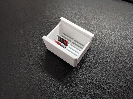 mikro sd fall mantel microsd karte by stahlcroissant werkzeuge veranstalter sd halter unterstützung karteninhaber 3d print model - Mito3D