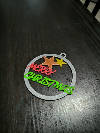 navidad pelota by 3dtoprint arte modelos multicolor partes 3d print model - Mito3D