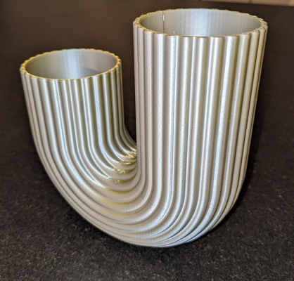 stylish modern vase easy to print by duckknapp household decor no supports support nosupport easytoprint 3d print model - Mito3D