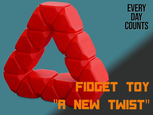 agitarse juguete giro by día juguetes juegos inquieto rompecabezas flexi flexible 3d print model - Mito3D
