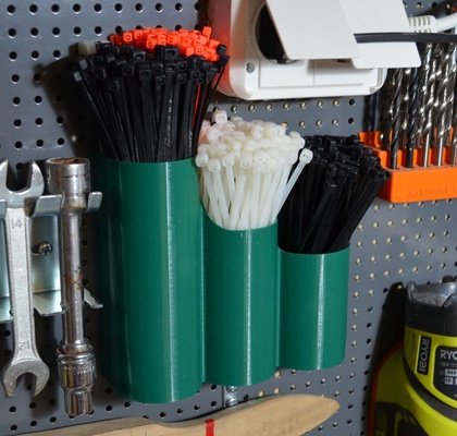 biltema pegboard ziptie holder remixed by ippe tools thingiverse 3d print model - Mito3D