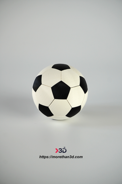 3d druckbar fußball ball by morethan3d werkzeuge gadgets 3dprintable gadget 3d print model - Mito3D