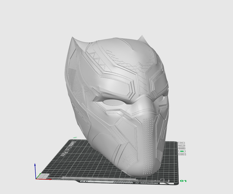 nero pantera casco by titan3dprintingau oggetti scena cosplay maschere caschi nera wakanda fullmask maschera 3d print model - Mito3D