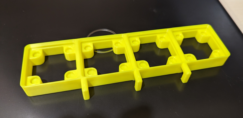 grillefinity plaque base 4x1 ikea skadis monter by amusant outils organisateurs 3d print model - Mito3D