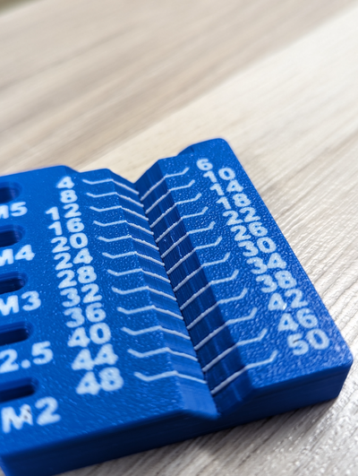 métrica parafuso calibre remixado by marca elbichon ferramentas medida screwgauge 3d print model - Mito3D