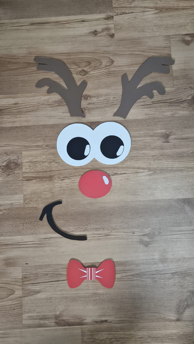 porta enfeite rudolph natal by casa decoração gu presente magnético 3d print model - Mito3D