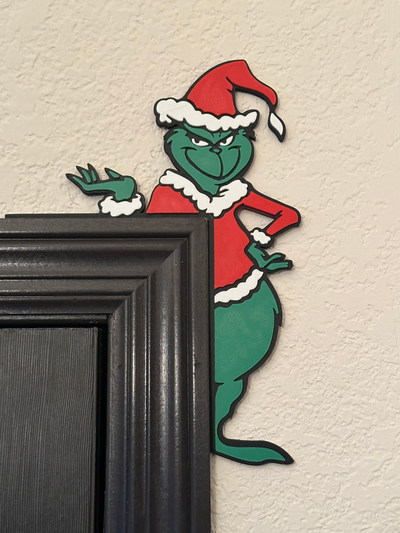 grinch porta canto by mikehurst81 casa decoração natal 3d print model - Mito3D