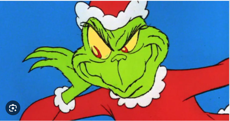 grinsch by drucken bär kunst 2d weihnachten weihnachtsgruß rot weiß grün schwarz gelb ams ams4colors ams5colors farben logo teller 3d print model - Mito3D