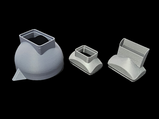 ams trockenmittel pod trichter adapter by sthan 3d drucker zubehör container schlank ecke 3d print model - Mito3D