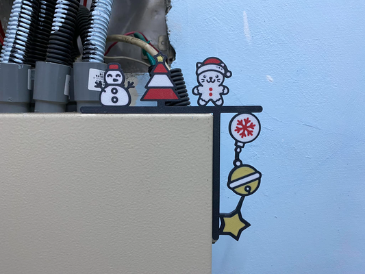 9 snow hombre gato campana árbol navidad puerta decoración by beto so frio casa percha fiesta 3d print model - Mito3D