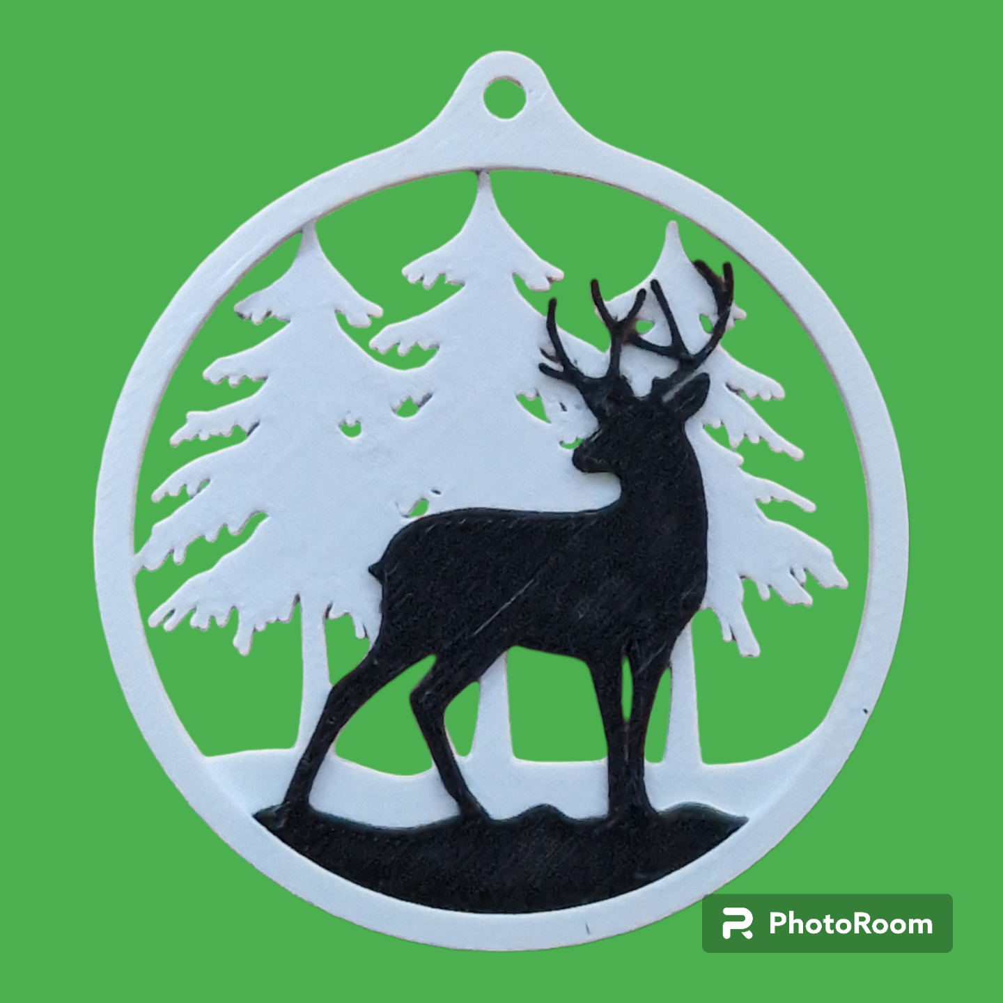 weihnachten hirsch ornament by partylime haushalt dekor flitter baum weihnachtsbaum dekoration 3D print model - Mito3D