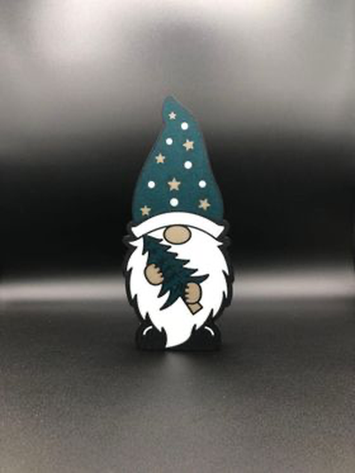 christmas gnome tree lightbox by office3d art models led lamp 3d print model - Mito3D