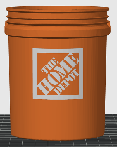 5 gallon can cooler remix remixed by knilloc household house models home depot koozie no support 3d print model - Mito3D
