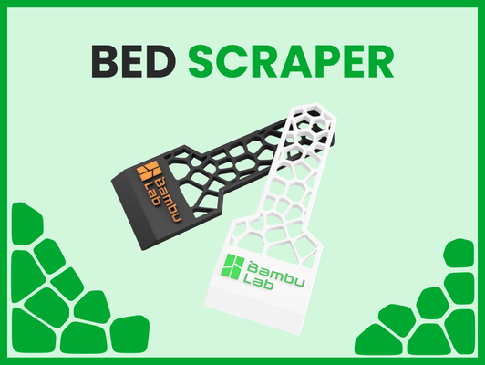 bambu lab bed scraper by johny3d 3d printer accessories cleaning tool bedscraper scraperbambu a1 mini bambulab 3d print model - Mito3D