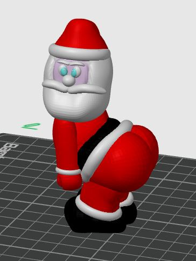 big booty santa by zoidbergererer household decor christmas claus 3d print model - Mito3D