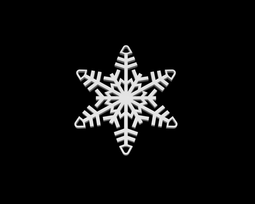snowflake ornament by gios 3d prints hobby & diy christmas christmastreedecoration christmastree ornaments hanger 3d print model - Mito3D