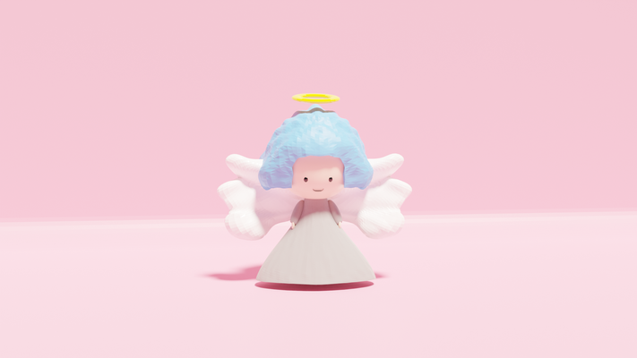 feliz anjo natal conjunto by replay funciona casa festividades 2023 decoração personagem 3d print model - Mito3D
