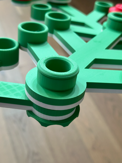 giant lego wreath removeable connectors by arlin17 art models christmas decoration 3d print model - Mito3D