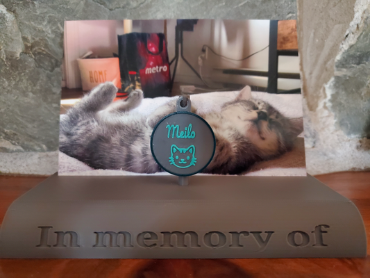 in hafıza of by luka 3d sanat işaretler logolar ölüm kedi köpek hayvan kayıp 3d print model - Mito3D