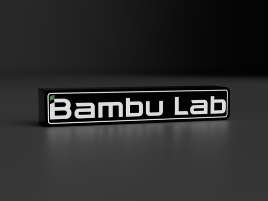 bambulab marque boite lumière optionnel led éclairage by lozagon1234 ménage décor ams x1c accessoire signe alpage ledsign ledbox 3d print model - Mito3D