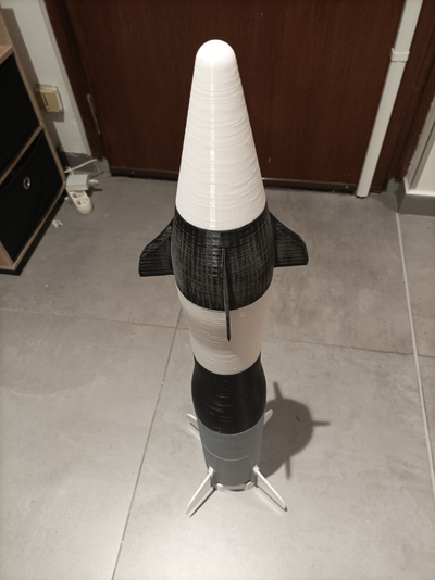 water rocket by lelex garde education models bottle fusee 3d print model - Mito3D