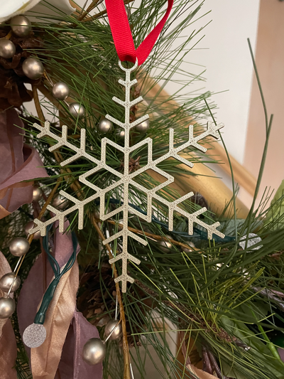 semplice fiocco neve ornamento by bartmaneh domestico festività natale 3d print model - Mito3D