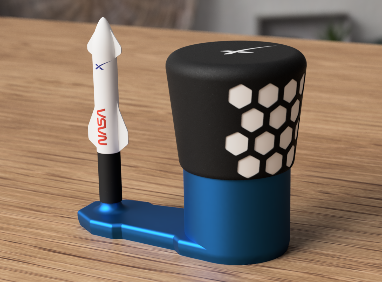 nave estelar pisar foguete lançador spacex by sabredesign brinquedos jogos nasa espaço lançamento vôo voar atirar crianças criança astronauta espacial falcão 9 lançar 3D print model - Mito3D